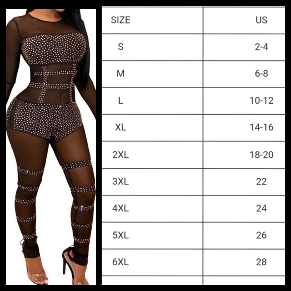 Studded Sheer Jumpsuit - Picture 6 of 6